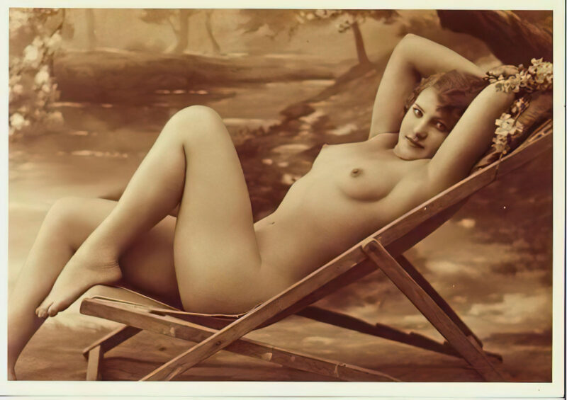 Volume 3 of Black and White Photo of Naked / Nude Women and Girls in the Vintage Era