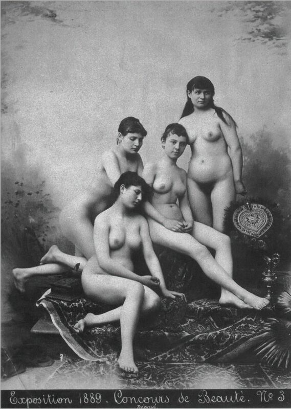 Volume 3 of Black and White Photo of Naked / Nude Women and Girls in the Vintage Era