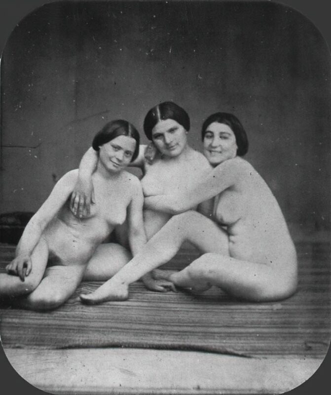 Volume 3 of Black and White Photo of Naked / Nude Women and Girls in the Vintage Era