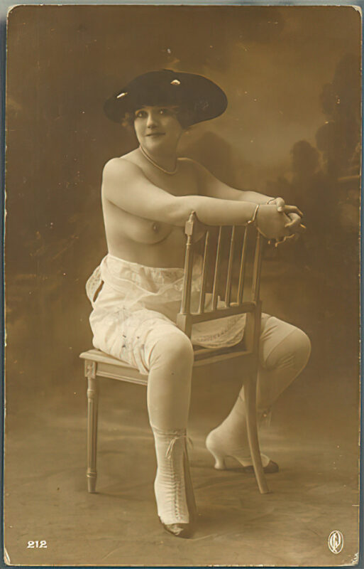 Volume 4 of Black and White Image of Naked / Nude Women and Girls in the Vintage Era