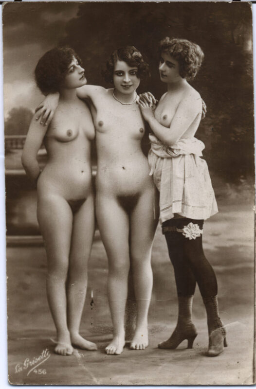 Volume 4 of Black and White Image of Naked / Nude Women and Girls in the Vintage Era