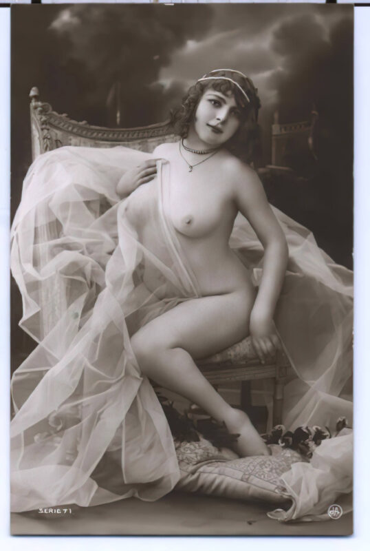 Volume 4 of Black and White Image of Naked / Nude Women and Girls in the Vintage Era