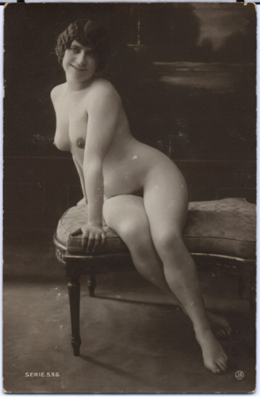 Volume 4 of Black and White Image of Naked / Nude Women and Girls in the Vintage Era