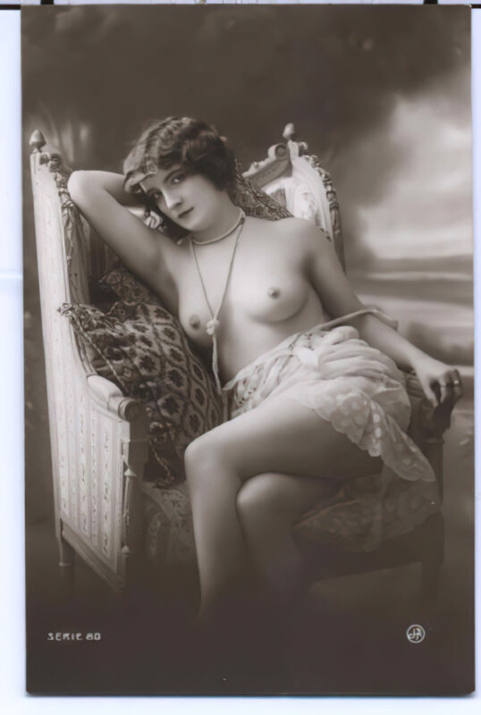 Volume 4 of Black and White Image of Naked / Nude Women and Girls in the Vintage Era
