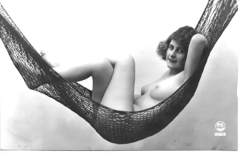 Volume 4 of Black and White Image of Naked / Nude Women and Girls in the Vintage Era