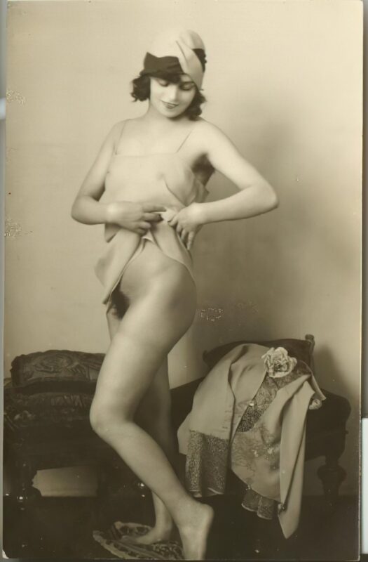 Volume 4 of Black and White Image of Naked / Nude Women and Girls in the Vintage Era