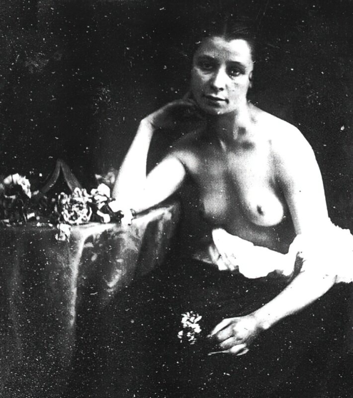Volume 4 of Black and White Image of Naked / Nude Women and Girls in the Vintage Era