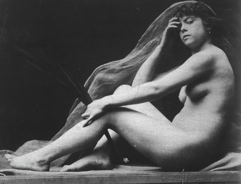 Volume 4 of Black and White Image of Naked / Nude Women and Girls in the Vintage Era