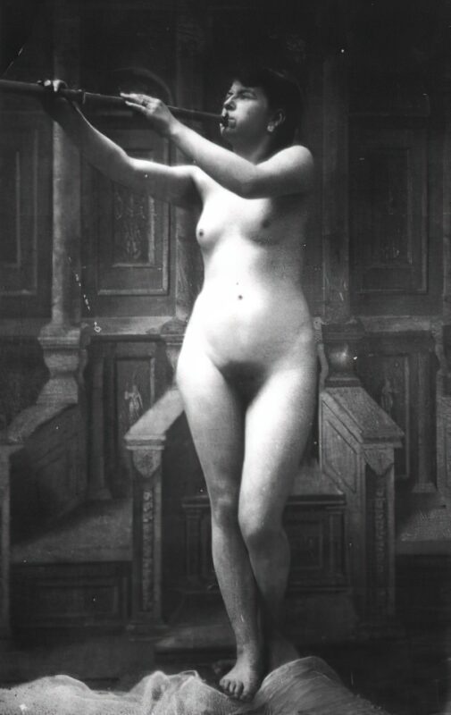 Volume 4 of Black and White Image of Naked / Nude Women and Girls in the Vintage Era