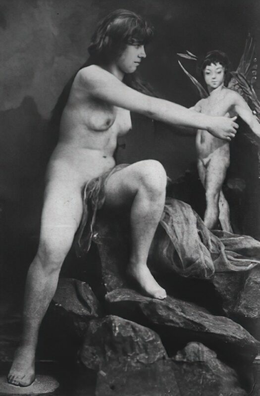 Volume 4 of Black and White Image of Naked / Nude Women and Girls in the Vintage Era