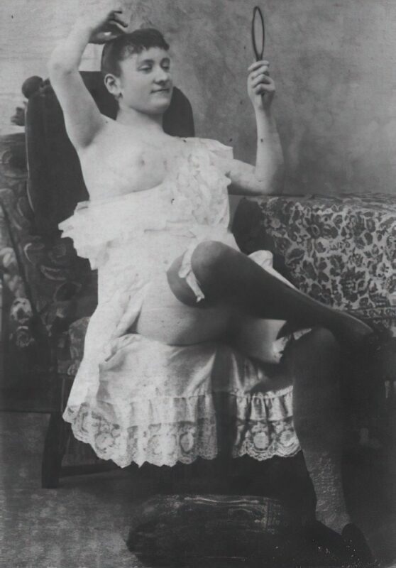 Volume 4 of Black and White Image of Naked / Nude Women and Girls in the Vintage Era