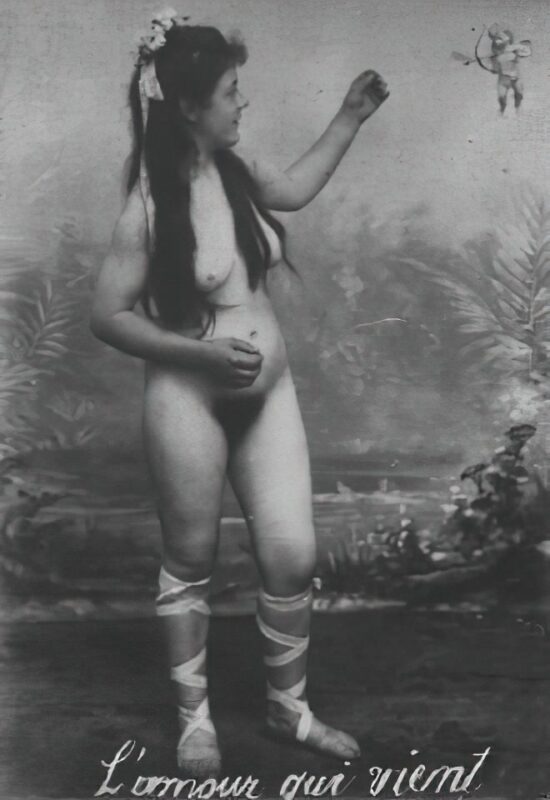 Volume 4 of Black and White Image of Naked / Nude Women and Girls in the Vintage Era