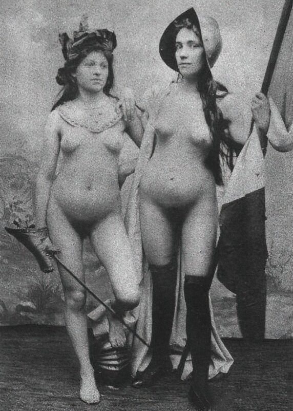 Volume 4 of Black and White Image of Naked / Nude Women and Girls in the Vintage Era