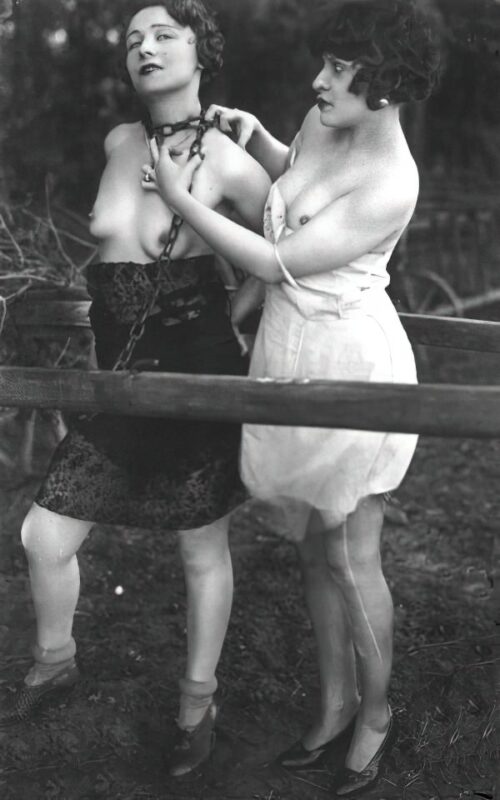 Volume 4 of Black and White Image of Naked / Nude Women and Girls in the Vintage Era