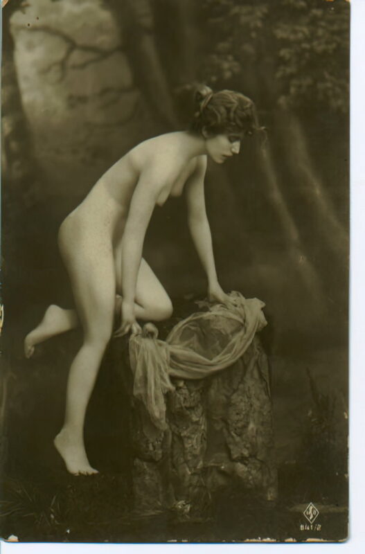 Volume 4 of Black and White Image of Naked / Nude Women and Girls in the Vintage Era