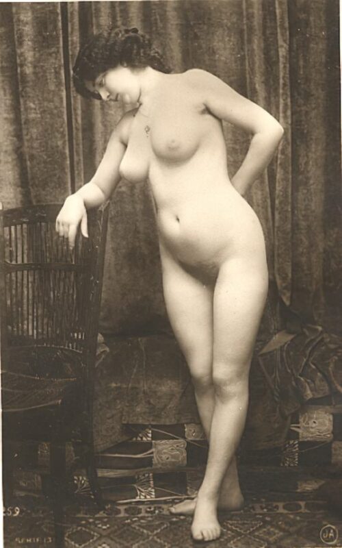 Volume 4 of Black and White Image of Naked / Nude Women and Girls in the Vintage Era
