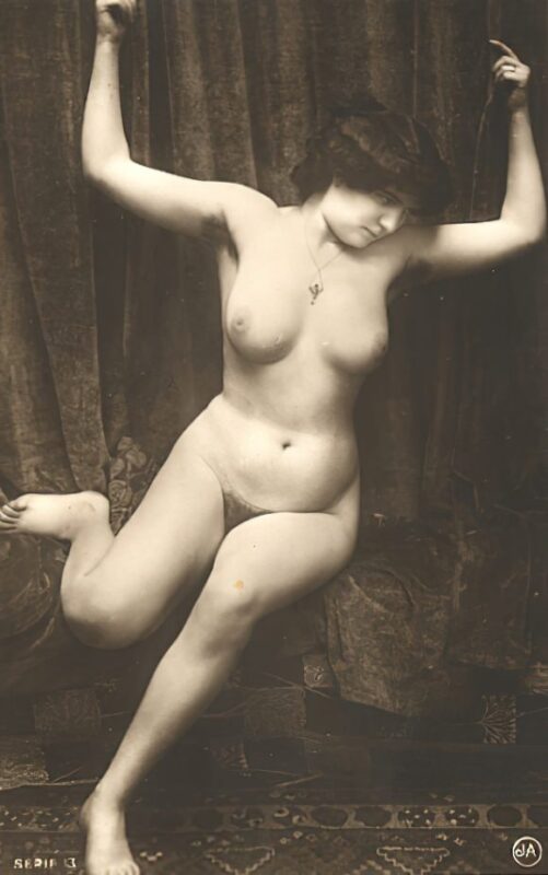 Volume 4 of Black and White Image of Naked / Nude Women and Girls in the Vintage Era