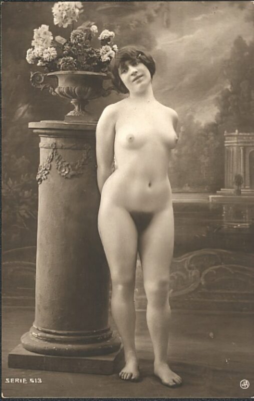 Volume 4 of Black and White Image of Naked / Nude Women and Girls in the Vintage Era