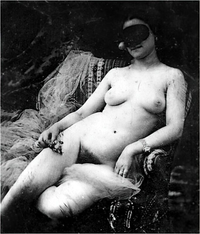 Volume 4 of Black and White Image of Naked / Nude Women and Girls in the Vintage Era