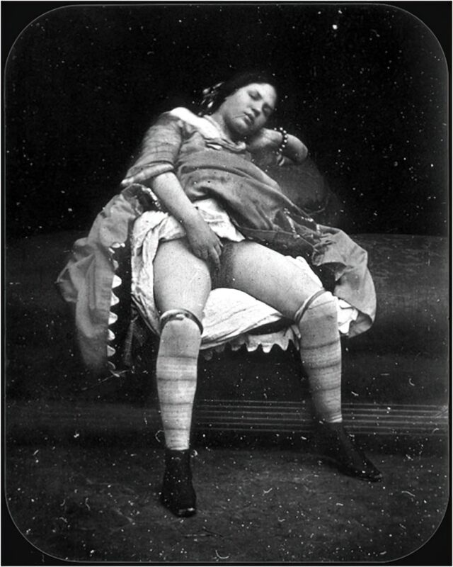 Volume 4 of Black and White Image of Naked / Nude Women and Girls in the Vintage Era