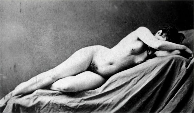 Volume 4 of Black and White Image of Naked / Nude Women and Girls in the Vintage Era