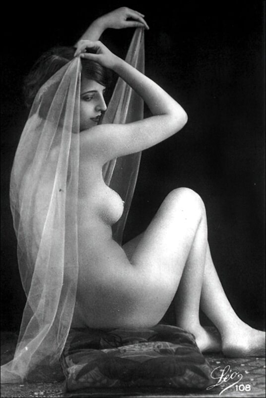 Volume 4 of Black and White Image of Naked / Nude Women and Girls in the Vintage Era