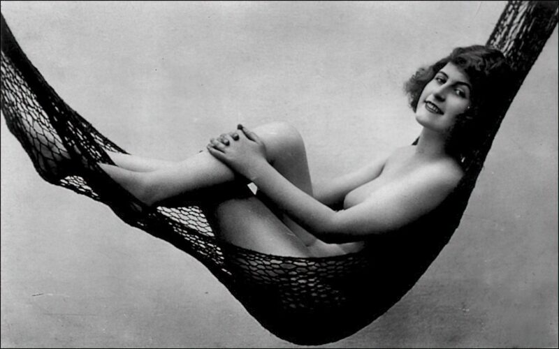 Volume 4 of Black and White Image of Naked / Nude Women and Girls in the Vintage Era