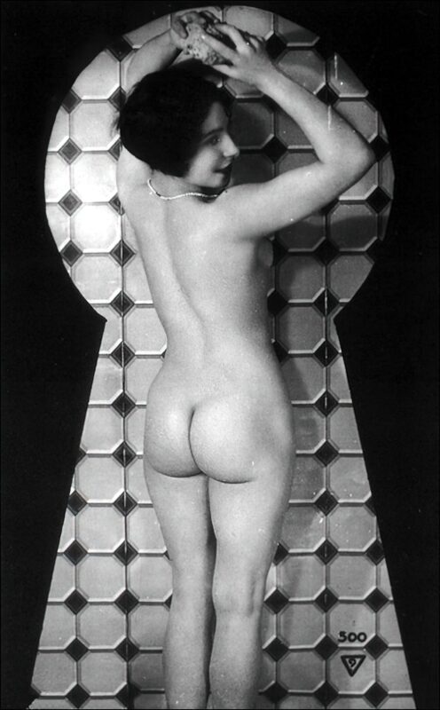 Volume 4 of Black and White Image of Naked / Nude Women and Girls in the Vintage Era