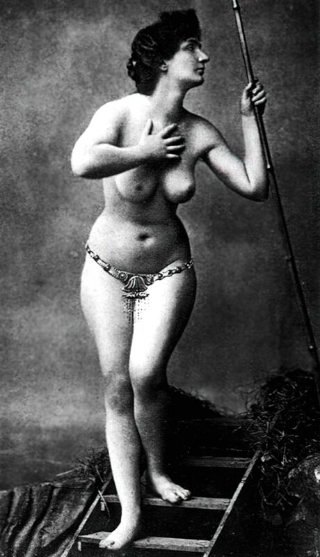Volume 4 of Black and White Image of Naked / Nude Women and Girls in the Vintage Era