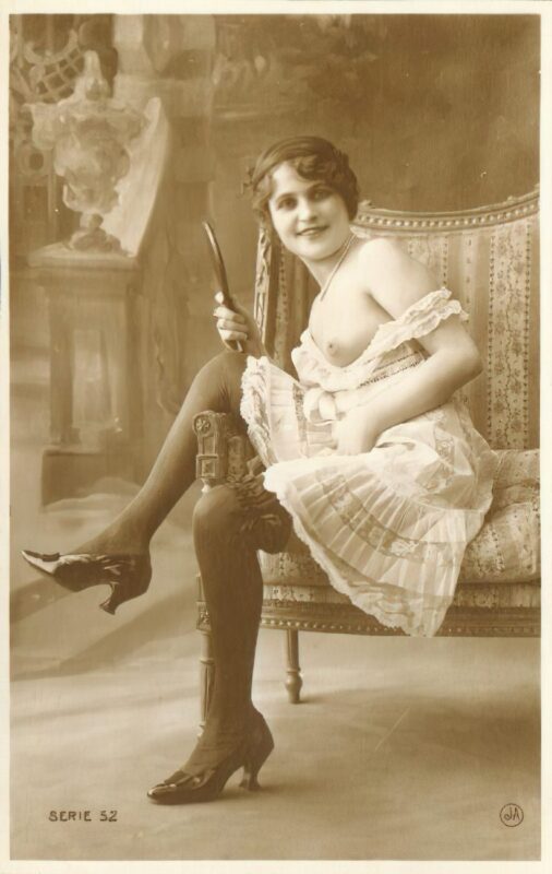 Volume 4 of Black and White Image of Naked / Nude Women and Girls in the Vintage Era