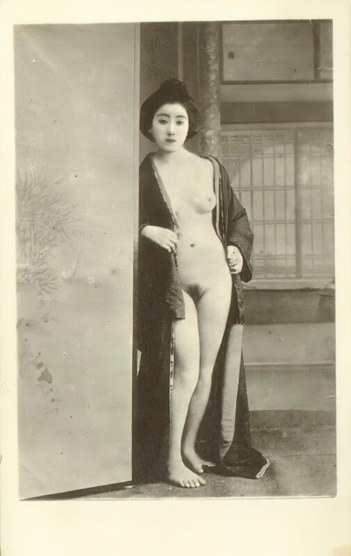 Volume 4 of Black and White Image of Naked / Nude Women and Girls in the Vintage Era
