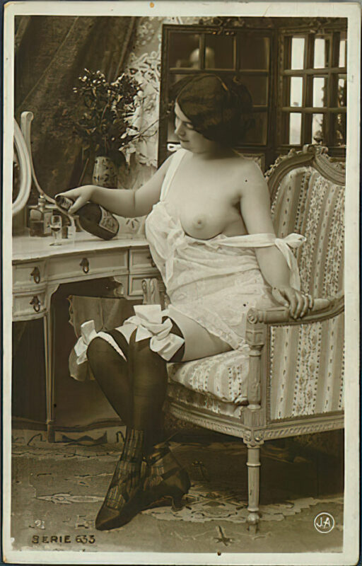 Volume 4 of Black and White Image of Naked / Nude Women and Girls in the Vintage Era