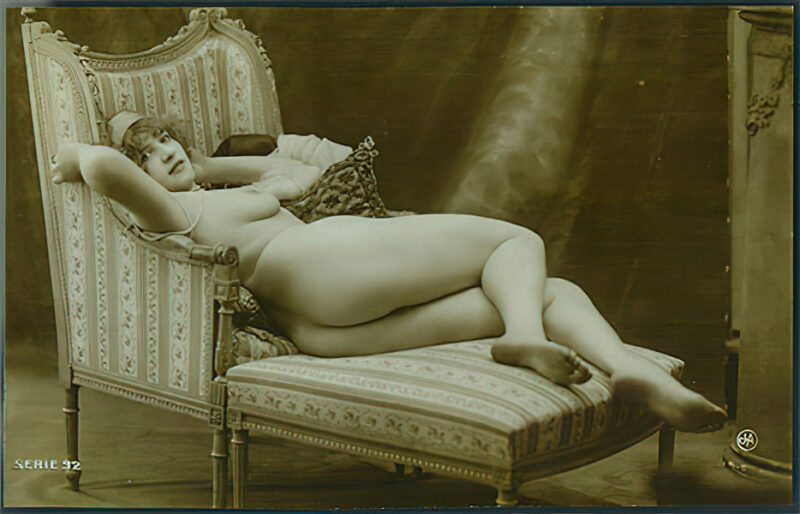 Volume 4 of Black and White Image of Naked / Nude Women and Girls in the Vintage Era