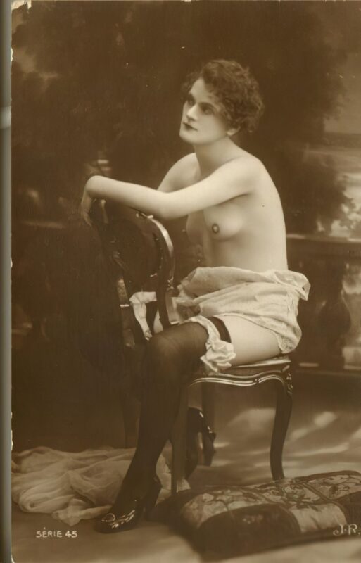 Volume 4 of Black and White Image of Naked / Nude Women and Girls in the Vintage Era