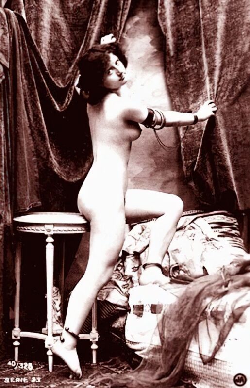 Volume 4 of Black and White Image of Naked / Nude Women and Girls in the Vintage Era