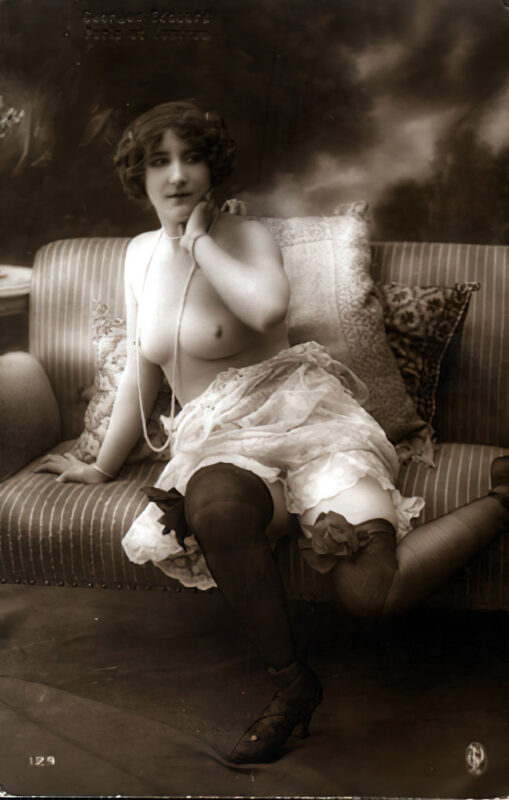 Volume 4 of Black and White Image of Naked / Nude Women and Girls in the Vintage Era