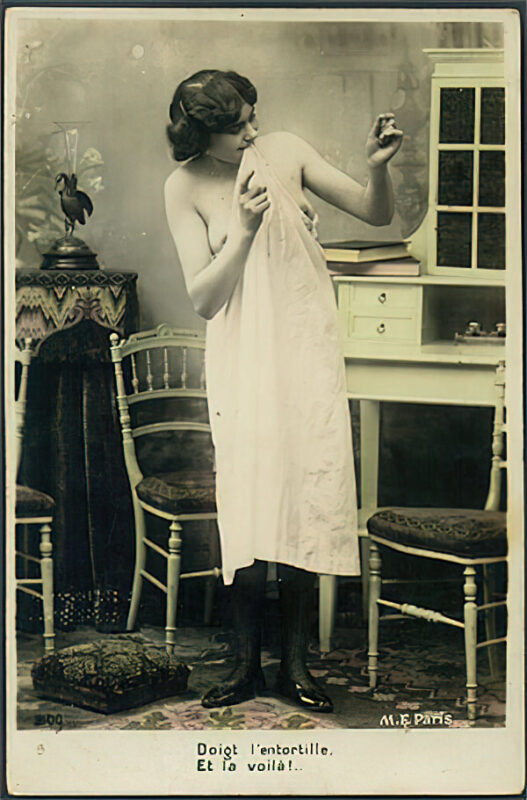 Volume 4 of Black and White Image of Naked / Nude Women and Girls in the Vintage Era