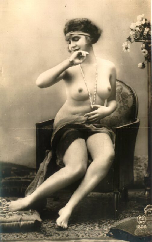 Volume 4 of Black and White Image of Naked / Nude Women and Girls in the Vintage Era