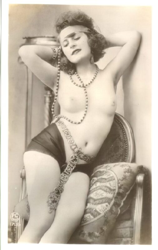Volume 4 of Black and White Image of Naked / Nude Women and Girls in the Vintage Era