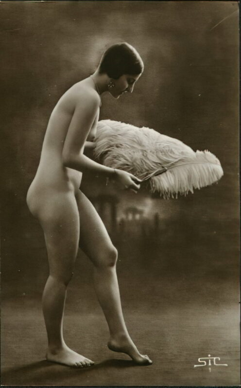 Volume 4 of Black and White Image of Naked / Nude Women and Girls in the Vintage Era