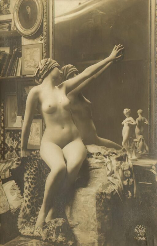 Volume 4 of Black and White Image of Naked / Nude Women and Girls in the Vintage Era