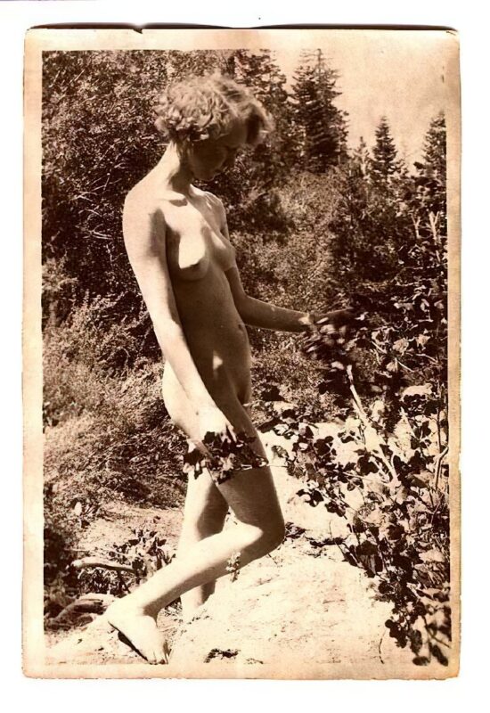 Volume 4 of Black and White Image of Naked / Nude Women and Girls in the Vintage Era