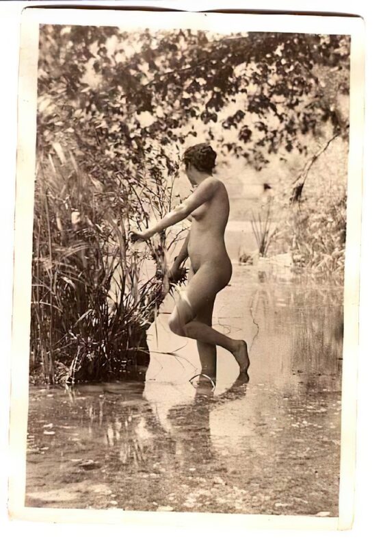 Volume 4 of Black and White Image of Naked / Nude Women and Girls in the Vintage Era