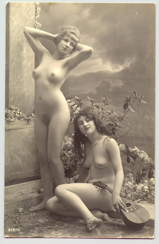 Volume 4 of Black and White Image of Naked / Nude Women and Girls in the Vintage Era