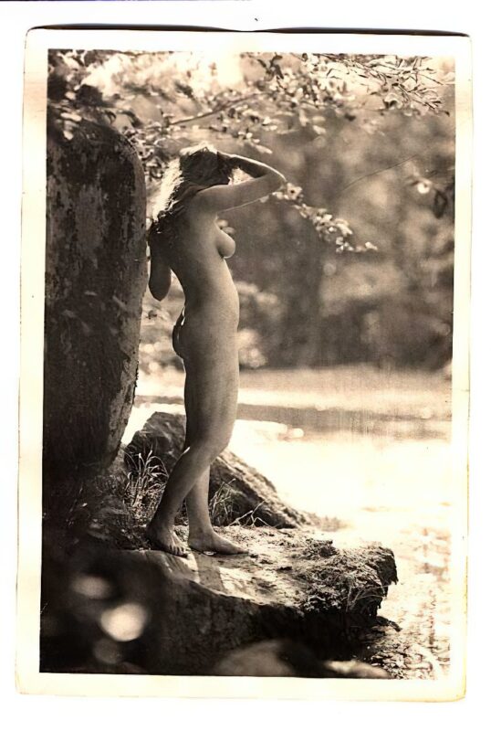 Volume 4 of Black and White Image of Naked / Nude Women and Girls in the Vintage Era
