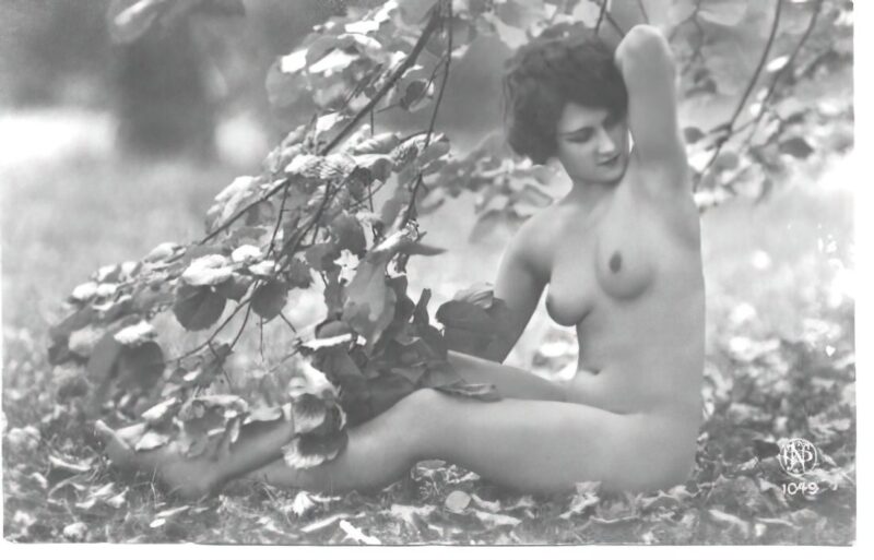 Volume 4 of Black and White Image of Naked / Nude Women and Girls in the Vintage Era