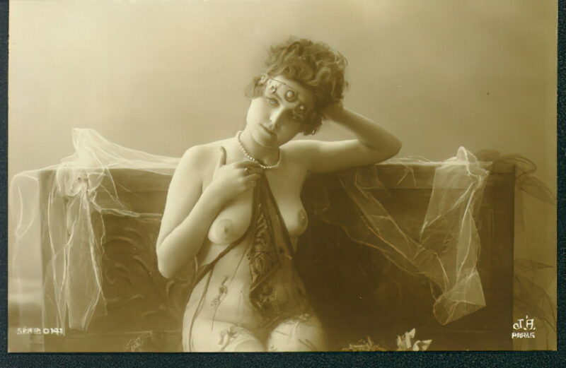 Volume 4 of Black and White Image of Naked / Nude Women and Girls in the Vintage Era
