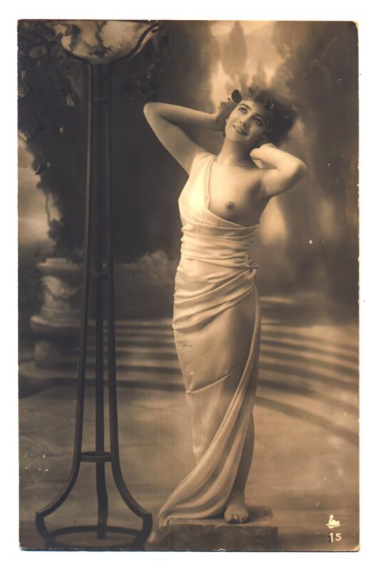 Volume 4 of Black and White Image of Naked / Nude Women and Girls in the Vintage Era