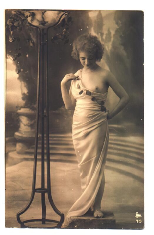 Volume 4 of Black and White Image of Naked / Nude Women and Girls in the Vintage Era