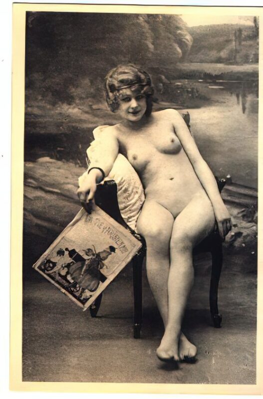 Volume 4 of Black and White Image of Naked / Nude Women and Girls in the Vintage Era